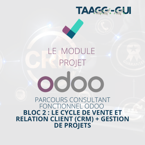 Module PROJET (PROJECT) - Parcours consultant fonctionnel ODOO - Bloc 2 : Le Cycle de Vente et Relation Client (CRM) + Gestion de projets
